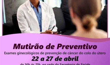 Ubá: Saúde realiza mutirão de preventivo em horário especial