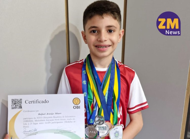 Estudante Ubaense ganha medalha de ouro na Olimpíada Brasileira de Informática