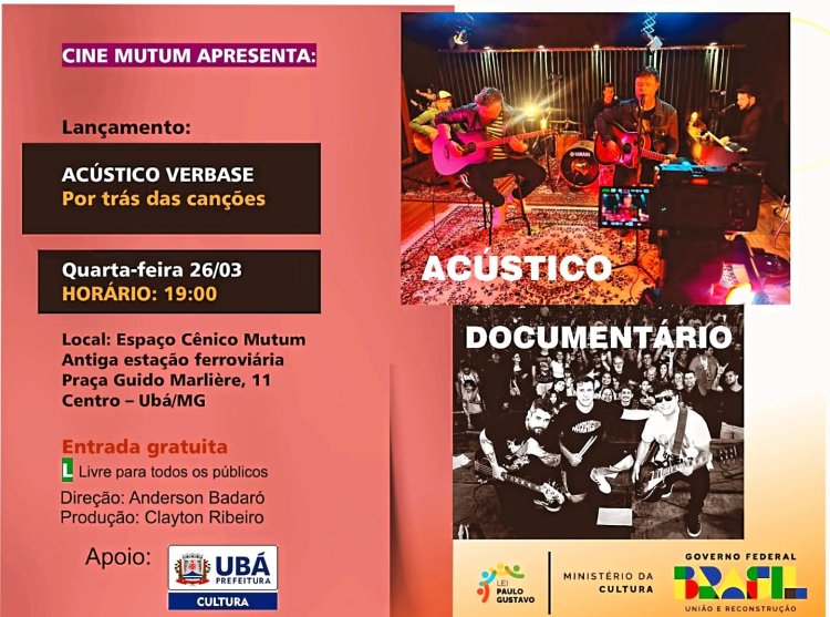 Cultura: Verbase lança Acústico e Documentário