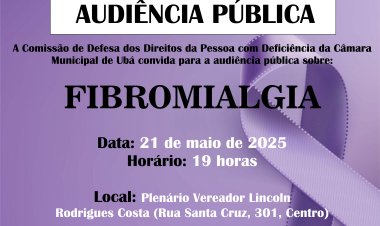CDDPD realiza audiência pública sobre Fibromialgia