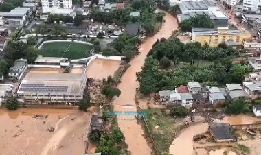 Enchente histórica atinge Ubá na madrugada desta terça-feira (24)