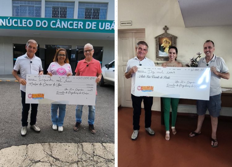 Solidariedade que transforma: Natal da Ferrari entrega R$ 60 mil a instituições de apoio em Ubá