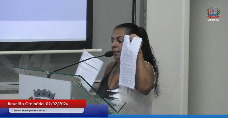 Vereadora Soninha denuncia perseguição política na Tribuna da Câmara de Ubá e recebe apoio de colegas