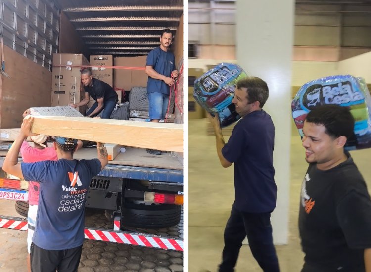 Solidariedade do Polo Moveleiro marca início da reconstrução de lares atingidos pela enchente em Ubá