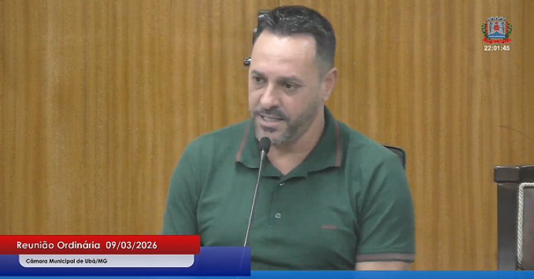 Vereador Lek agradece solidariedade e destaca união do povo ubaense após enchente