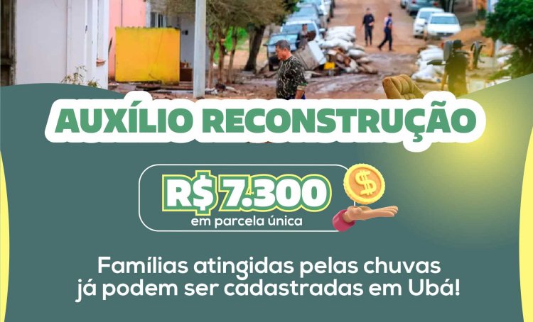 Sistema para cadastro de famílias atingidas pelas chuvas já está disponível em Ubá