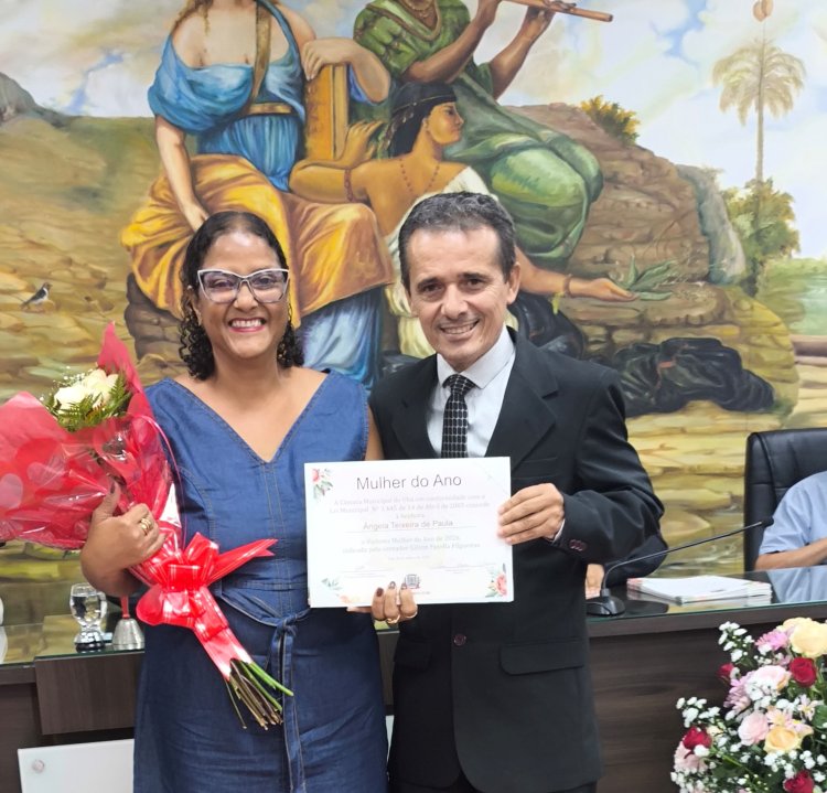 Ângela Teixeira de Paula Neves é homenageada com o Diploma Mulher 2026 em Ubá